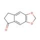 5,6-Methylenedioxy-1-indanone (CAS 6412-87-9) - chemical structure image