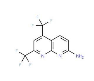 5,7-Bis(trifluoromethyl)[1,8]naphthyridin-2-amine (CAS 51420-72-5) - chemical structure image