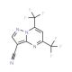 5,7-Bis(trifluoromethyl)-3-cyanopyrazolo[1,5-a]pyrimidine (CAS 175276-40-1) - chemical structure image