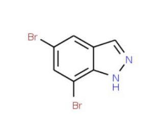 5,7-Dibromo-1H-indazole (CAS 50477-28-6) - chemical structure image