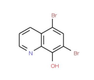5,7-Dibromo-8-hydroxyquinoline (CAS 521-74-4) - chemical structure image
