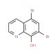5,7-Dibromo-8-hydroxyquinoline (CAS 521-74-4) - chemical structure image