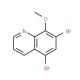 5,7-Dibromo-8-methoxyquinoline (CAS 17012-49-6) - chemical structure image