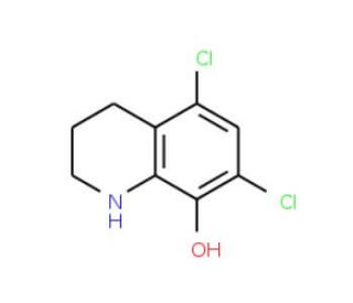 5,7-Dichloro-1,2,3,4-tetrahydro-quinolin-8-ol - chemical structure image