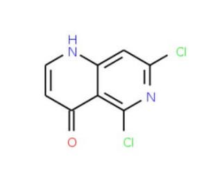 5,7-Dichloro-1H-[1,6]naphthyridin-4-one (CAS 863785-66-4) - chemical structure image