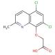 (5,7-Dichloro-2-methyl-quinolin-8-yloxy)-acetic acid - chemical structure image