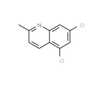 5,7-Dichloro-2-methylquinoline (CAS 26933-09-5) - chemical structure image