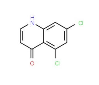 5,7-Dichloro-4-quinolinol (CAS 21873-52-9) - chemical structure image