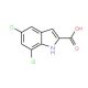 5,7-Dichloro-indole-2-carboxylic acid (CAS 4792-71-6) - chemical structure image