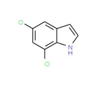 5,7-Dichloroindole (CAS 4792-72-7) - chemical structure image