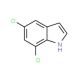 5,7-Dichloroindole (CAS 4792-72-7) - chemical structure image