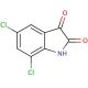 5,7-Dichloroisatin (CAS 6374-92-1) - chemical structure image