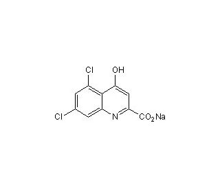 5,7-Dichlorokynurenic acid sodium salt (CAS 1184986-70-6) - chemical structure image