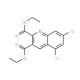 5,7-Dichloroquinoline-2,3-dicarboxylic acid diethyl ester (CAS 948293-80-9) - chemical structure image