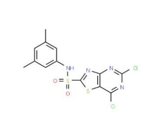 5,7-Dichlorothiazolo[4,5-d]pyrimidin-2-sulfonic acid (3,5-dimethylphenyl)amide - chemical structure image