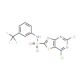 5,7-Dichlorothiazolo[4,5-d]pyrimidin-2-sulfonic acid (3-trifluoromethylphenyl)amide - chemical structure image