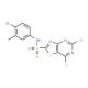 5,7-Dichlorothiazolo[4,5-d]pyrimidin-2-sulfonic acid (4-bromo-3-methylphenyl)amide - chemical structure image