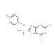 5,7-Dichlorothiazolo[4,5-d]pyrimidin-2-sulfonic acid (4-fluorophenyl)amide - chemical structure image