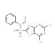 5,7-Dichlorothiazolo[4,5-d]pyrimidin-2-sulfonic acid ethylphenylamide - chemical structure image