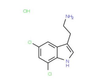 5,7-Dichlorotryptamine HCl (CAS 94850-28-9) - chemical structure image