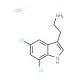 5,7-Dichlorotryptamine HCl (CAS 94850-28-9) - chemical structure image
