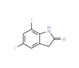 5,7-Difluoro-1,3-dihydroindol-2-one (CAS 247564-59-6) - chemical structure image