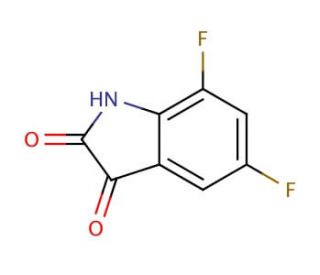 5,7-difluoro-1H-indole-2,3-dione (CAS 116570-41-3) - chemical structure image