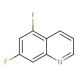 5,7-difluoroquinoline (CAS 34522-72-0) - chemical structure image