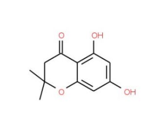5,7-Dihydroxy-2,2-dimethylchroman-4-one (CAS 883-09-0) - chemical structure image