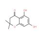5,7-Dihydroxy-2,2-dimethylchroman-4-one (CAS 883-09-0) - chemical structure image