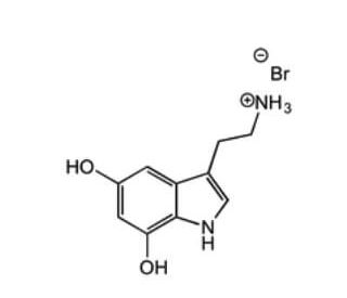 5,7-Dihydroxytryptamine hydrobromide (CAS 31363-74-3) - chemical structure image