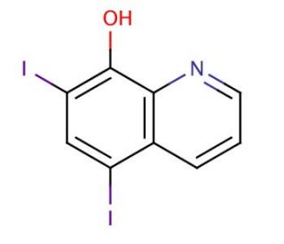5,7-Diiodo-8-hydroxyquinoline (CAS 83-73-8) - chemical structure image