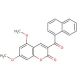 5,7-Dimethoxy-3-(1-naphthoyl)coumarin (CAS 86548-40-5) - chemical structure image