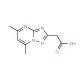 (5,7-Dimethyl-[1,2,4]triazolo[1,5-a]pyrimidin-2-yl)-acetic acid (CAS 256348-41-1) - chemical structure image