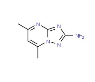 5,7-Dimethyl-[1,2,4]triazolo[1,5-a]pyrimidin-2-ylamine (CAS 7135-02-6) - chemical structure image