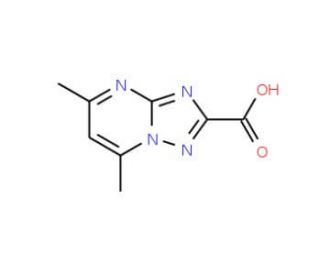 5,7-Dimethyl-[1,2,4]triazolo[1,5-a]pyrimidine-2-carboxylic acid (CAS 87253-62-1) - chemical structure image