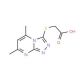 (5,7-Dimethyl-[1,2,4]triazolo[4,3-a]pyrimidin-3-ylsulfanyl)-acetic acid (CAS 41266-71-1) - chemical structure image