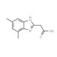 (5,7-Dimethyl-1H-benzoimidazol-2-yl)-acetic acid - chemical structure image