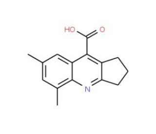 5,7-Dimethyl-2,3-dihydro-1H-cyclopenta[b]quinoline-9-carboxylic acid - chemical structure image