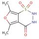 5,7-dimethyl-2,3-dihydro-4H-furo[3,4-e][1,2,3]thiadiazin-4-one 1,1-dioxide - chemical structure image