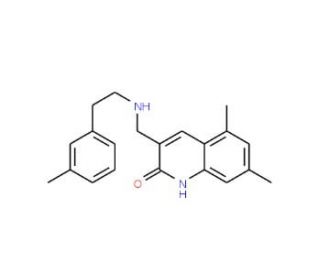 5,7-Dimethyl-3-[(2-m-tolyl-ethylamino)-methyl]-1H-quinolin-2-one - chemical structure image