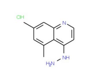 5,7-Dimethyl-4-hydrazinoquinoline hydrochloride (CAS 1171611-01-0) - chemical structure image
