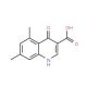 5,7-Dimethyl-4-hydroxyquinoline-3-carboxylic acid (CAS 948293-86-5) - chemical structure image