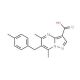 5,7-Dimethyl-6-(4-methylbenzyl)pyrazolo-[1,5-a]pyrimidine-3-carboxylic acid - chemical structure image