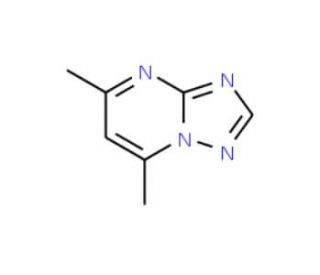 5,7-Dimethyl-s-triazolo[1,5-a]pyrimidine (CAS 7681-99-4) - chemical structure image