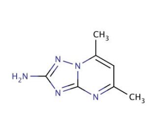 5,7-dimethyl[1,2,4]triazolo[1,5-a]pyrimidin-2-amine (CAS 7135-02-6) - chemical structure image