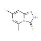 5,7-dimethyl[1,2,4]triazolo[4,3-c]pyrimidine-3-thiol - chemical structure image
