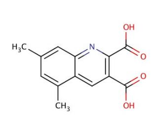 5,7-Dimethylquinoline-2,3-dicarboxylic acid (CAS 948293-89-8) - chemical structure image