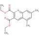 5,7-Dimethylquinoline-2,3-dicarboxylic acid diethyl ester (CAS 948293-92-3) - chemical structure image