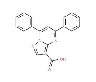 5,7-Diphenylpyrazolo[1,5-a]pyrimidine-3-carboxylic acid - chemical structure image
